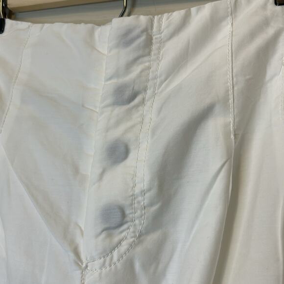 Free People FP Movement White Mesmerize Me Cargo Pants Logo Trim Size Medium NWT - Picture 5 of 9